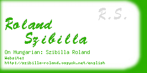 roland szibilla business card